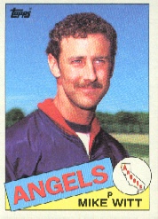 1985 Topps Baseball Cards      309     Mike Witt